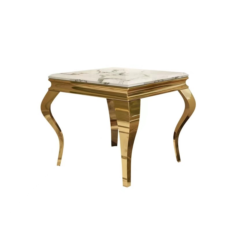 Stainless Steel Square Sofa Side Table For Elegant Home Design