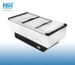 2m 450W Supermarket Island Freezer Glass Top SASO