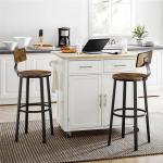 Bar Stools with Backrest, Industrial Bar Stool, Bar Stool Set for Sale, Bar