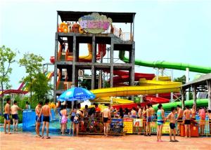 Quality Mix Color 2000sq.m 5m Spiral Water Slide For Children wholesale