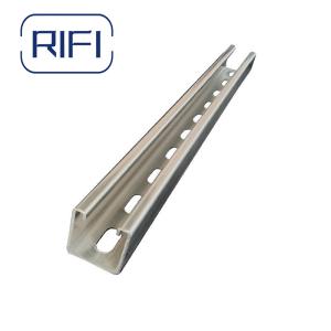 Quality Wall Mount Stainless Steel Unistrut Slotted Strut Channel With 0.8mm-3mm Thickness wholesale