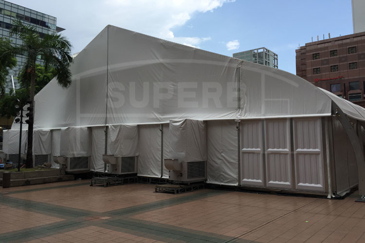 Waterproof PVC Aluminium Frame Tents 20mx30m For Storage Warehouse