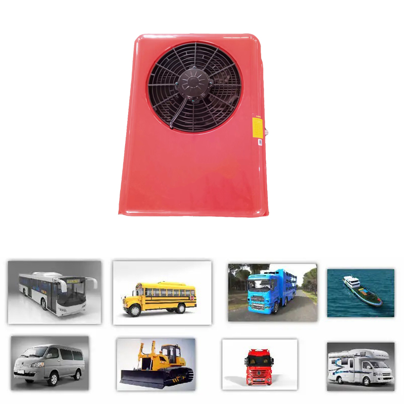 24v small cab air cooling battery driven dc air conditioning systems 24 volt parking air conditioner for truck/crane