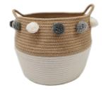 OEM Home Center Decoration Easter Woven Big Blue Cotton Rope Baby Storage
