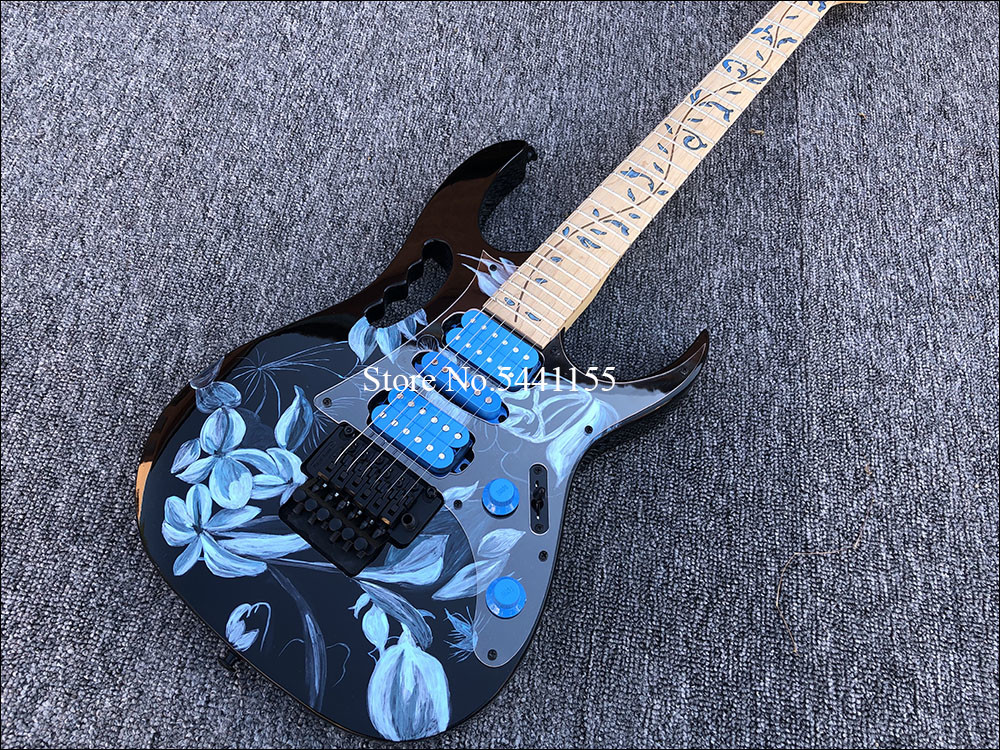 2019 High quality Electric Guitar Floyd rose Electric Guitar Hand painted guitar body free shipping