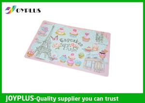 Quality Non Toxic Plastic Waterproof Table Mats , Square Beaded Placemats Lovely wholesale
