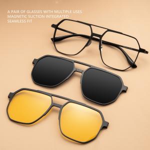 Quality High Quality Pure Titanium Aluminum Magnetic Clip On Glasses wholesale