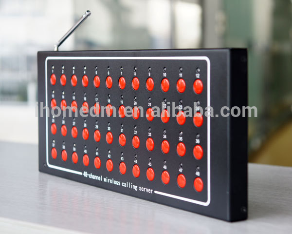 Wireless patients button and nurse station indicate lights display panel