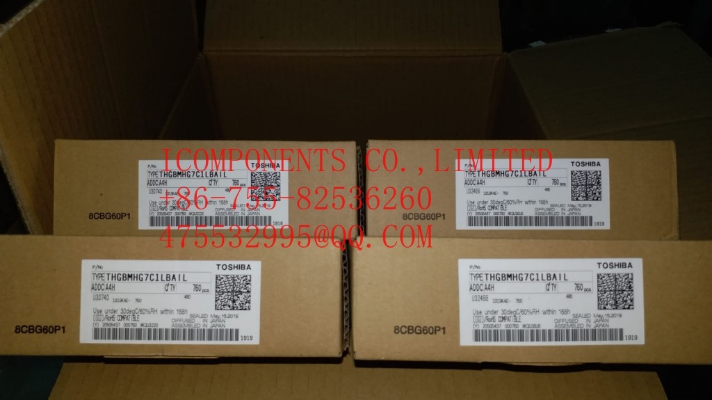 THGBMJG7C2LBAU8 TOSHIBA Flash Serial e-MMC 3.3V 128G-bit 153-Pin TFBGA I Temp