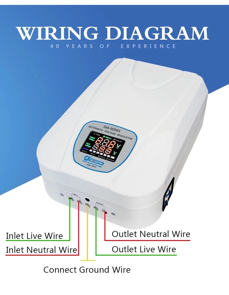 AVR Wall Mounted Automatic Voltage Regulator 10KVA Single Phase