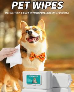 Quality Pet Dog And Cat Wipes Disposable No Wash Cleaning / Cleansing Wipes For Cats wholesale