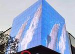 SMD 2121 Adhesive Outdoor Transparent Led Screen For Video Advertisement