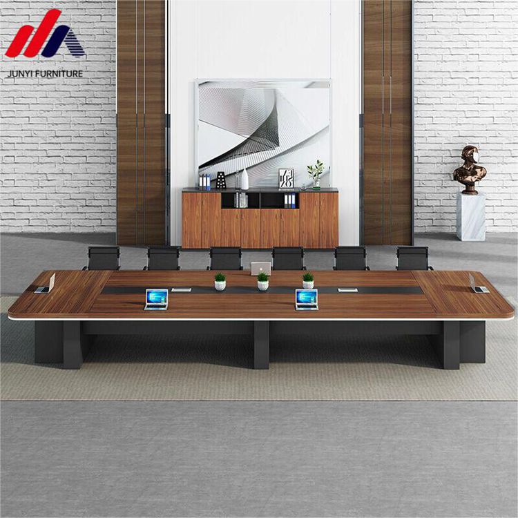 E1 MDF/MFC Melamine Board Huge Meeting Table Modern Conference Table for Multifunctional