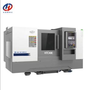China CNC Lathe HTC40E High Precision CNC Horizontal Lathe 30 Degree Slant Bed CNC Turning Lathe on sale