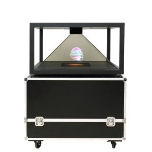 4 Sides View 360 Degree 3D Hologram Display Box Holographic Projector VGA HDMI