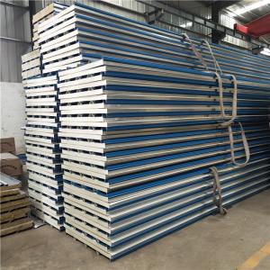 Quality 50mm polyurethane foam cold room PU sandwich roof panel with good thermal insulation wholesale