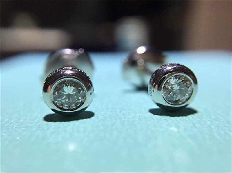 Luxury jewe factory Diamond Stud Earrings 18k gold white gold yellow gold rose gold diamond Earrings