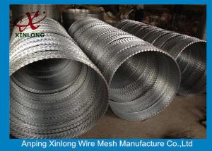 Quality Various BTO CBT Types Razor Barbed Wire With Single / Cross Coil wholesale