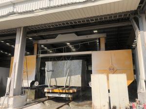 Quality PLC Diamond Wire Saw Cutting Machine 15kw Four Side Trimming For Marble Block wholesale