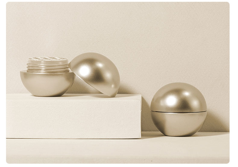 5g Mini Cosmetic Jars Gold PP Cosmetics Packaging Cream Jar With Lid
