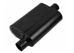 Quality 409 Round Chambered Muffler 2.50 Inch In / Out Aggressive Sound wholesale