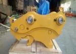 Heavy Duty Hydraulic Quick Hitch Quick Coupler For Excavator 420kg Yellow Color