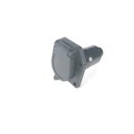 Black Trailer Cable Connector 7 Way Blade Socket Truck Trailer Wiring Connector