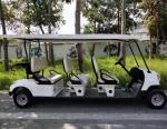 72V 5KW AC System 12 Inch Tire Electric Golf Buggy 6 passenger Lifted Golf Cart