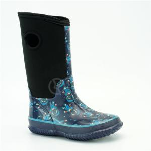 Quality Children 34EU Insulated Rain Boots For Winter With Astronaut Printed wholesale