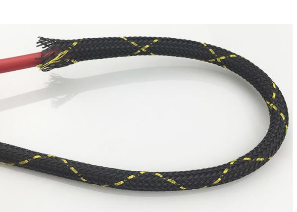 Abrasion Resistant Braided Electrical Sleeving , High Temperature Braided