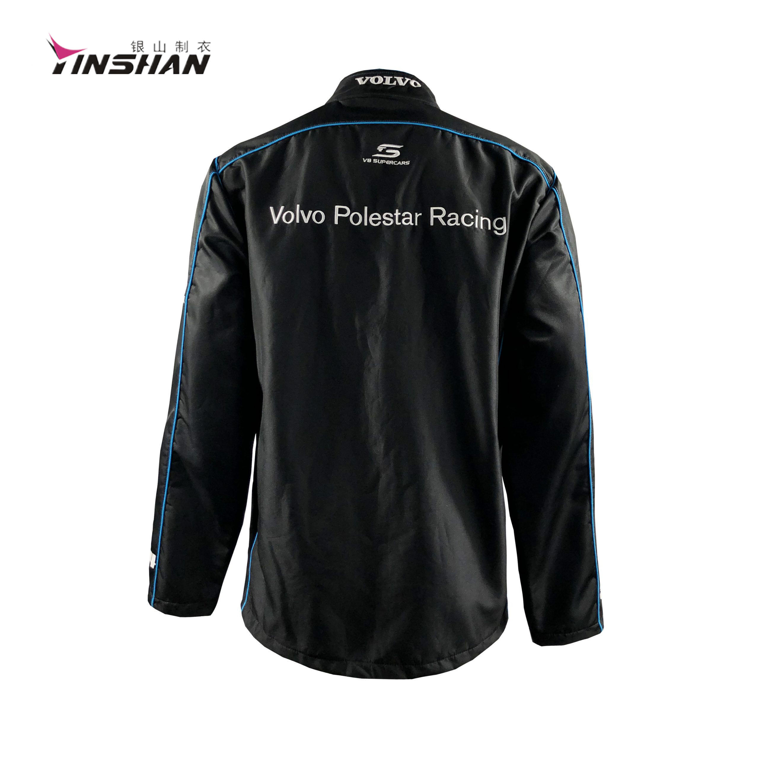 Custom Logo Windproof and Water Proof F1 Racing Jacket for Men 100% Polyester Material