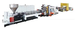 Quality PP PS PE Plastic Extrusion Line , Sheet Extruder Machine Precision Dosing Feeding wholesale