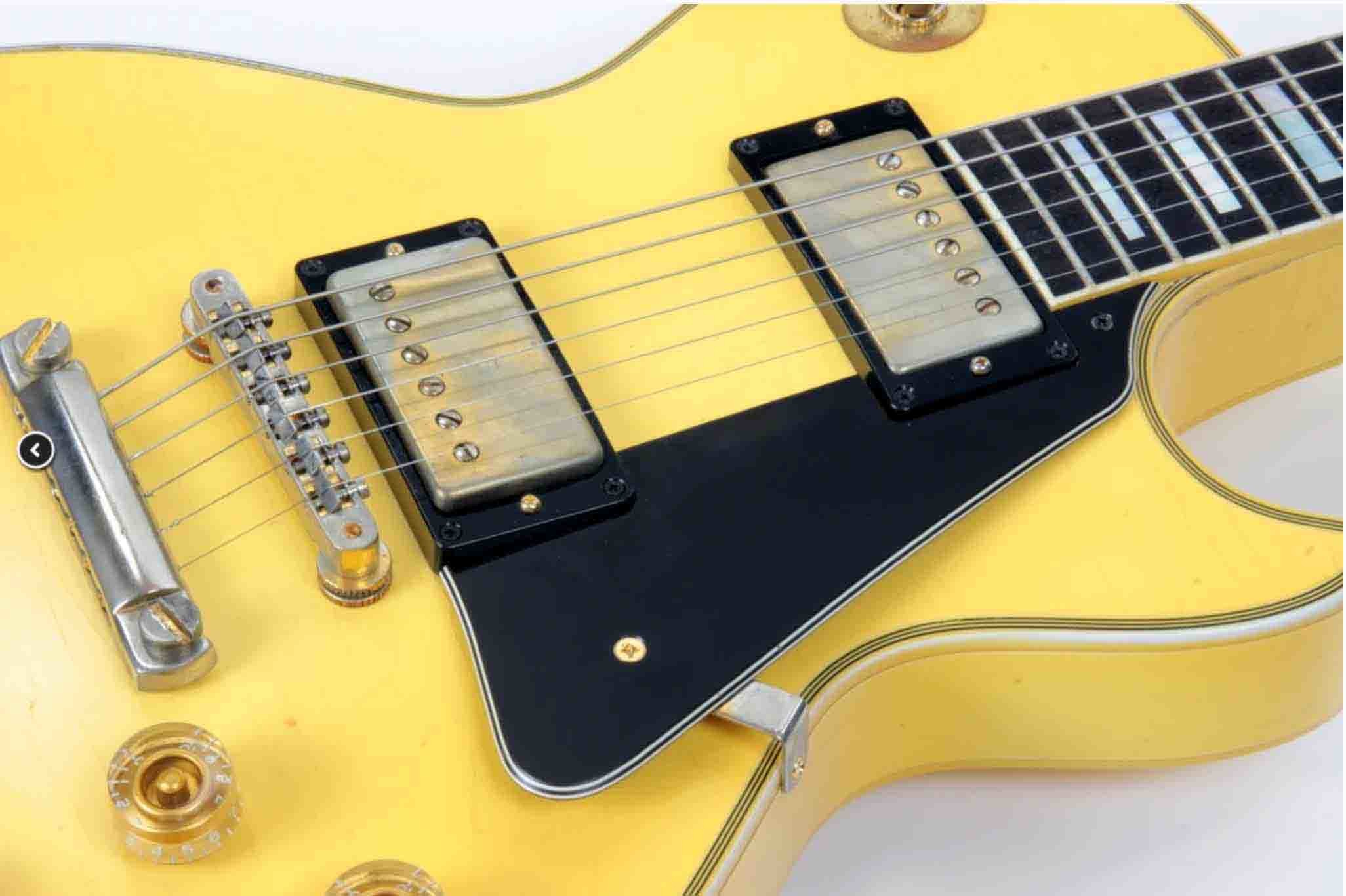 Custom Heavy Relic Randy Rhoads 1974 Antique Electric Guitar in White Cream Color