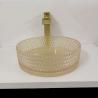Buy cheap Champagne Glass Vanity Sink Bowl Cylinder Bathroom Crystal Diamond Art from wholesalers
