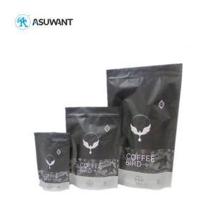 Quality Biodegradable Coffee Cafe Tea Bag Black Foil Empty PE 500g With Valve wholesale