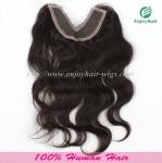 U-part Lace top closure 4''x4''brazilian virgin hair natural color 10''-24''L