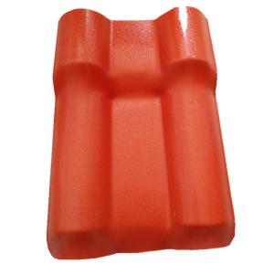 Quality Brick Red Spanish PVC Roof Tile for Residential Roofing with Strong Loading Bearing wholesale