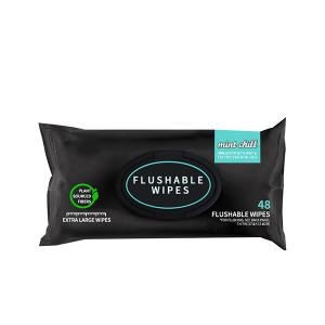 Quality Soft Flushable Wet Toilet Paper With Mint Customizable EDI Purified Water Wipes wholesale