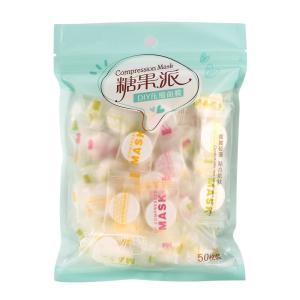 Quality Non Woven Fabric Silk Face Mask / Compressed Facial Mask Easy Carry Ultra Thin Texture wholesale