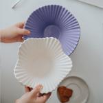 Handmade Ceramic Salad Bowl Luxury Fruit Bowl For Dessert Nordic Style Yogurt