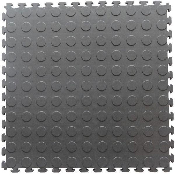 Multi Colour Interlocking Vinyl Floor Tile 500*500mm Coin Surface For Use In