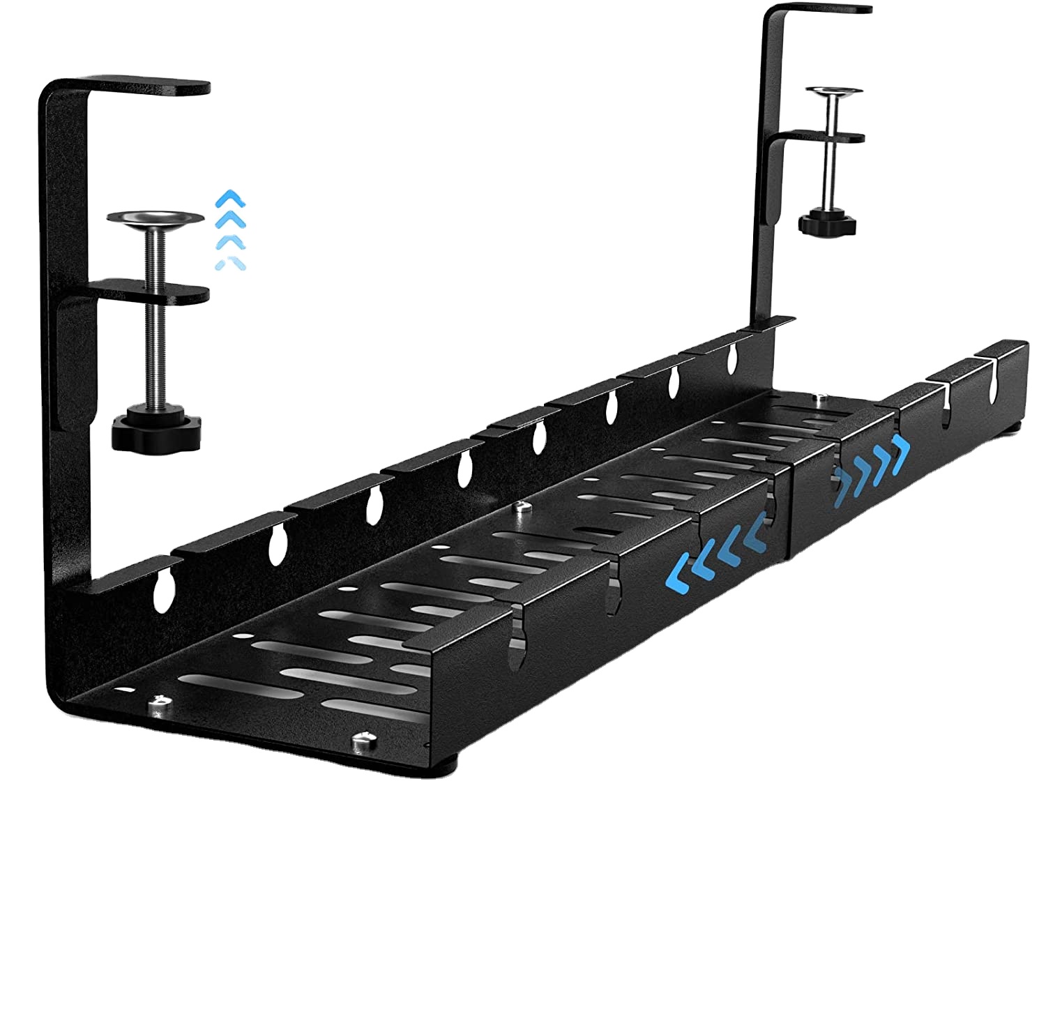 390x160x125mm Under Desk Retractable Cable Management Tray for Living Room DIY Project