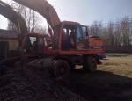 doosan used wheel excavator dh150wd-7 2012 Korea doosan/daewoo DH130-5/DH150W-7
