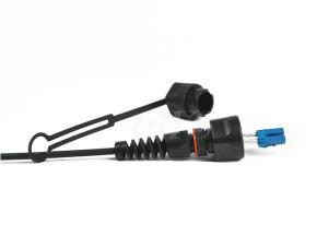 Quality PVC / LSZH / PE IP67 Fiber Optic Cable Assemblies Black With 4 PCS LC Boot wholesale