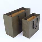 Hand Length Handle Gravure Printing Cardboard Paper Gift Bag Packaging for