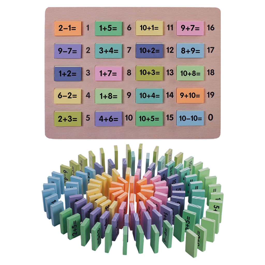 Mathematics Educational Math Toys Number Dominos Building Blocks Funny