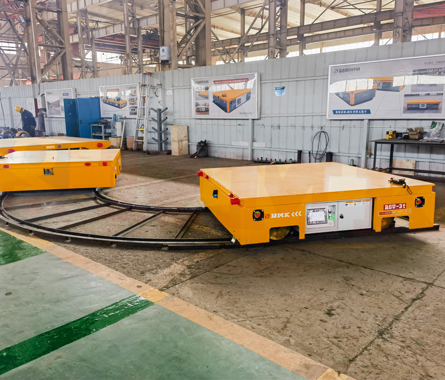 Customized Curved Rail Automated Rail Electric Transport Cart
