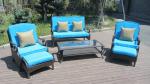 6pcs patio rattan furniture