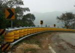 Yellow Red Color Traffic Safety Roller Barrier With Hot Dip Galvanized