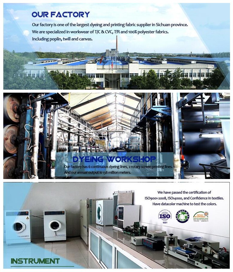 Woven Cotton Functional Workwear Fabric Flame Retardant For Chemical Plant